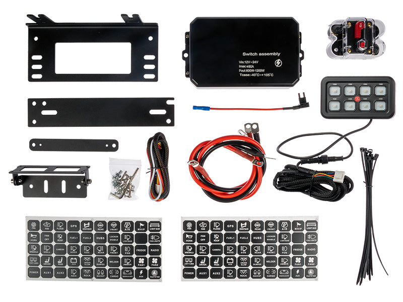 OPTIBEAM Ohjauspaneeli 8-kanavainen 12-24V 60A
