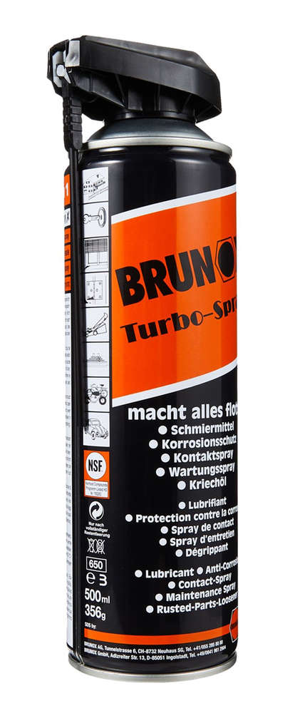 Brunox TURBO-SPRAY, monitoimispray, 500 ml